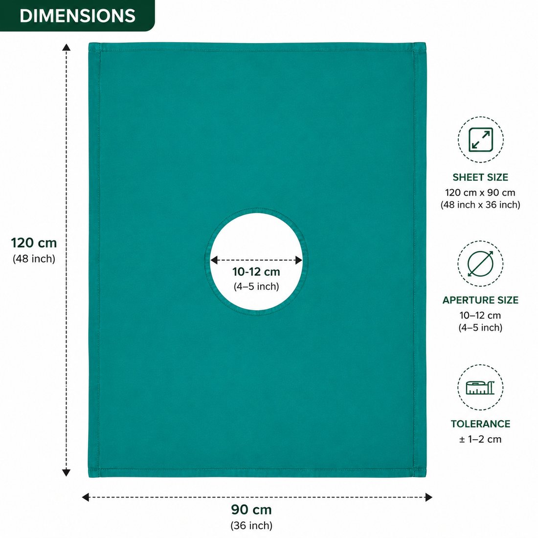 Hospital sheets range including OT, draw, plastic and cut sheets by CFOKU Enterprises